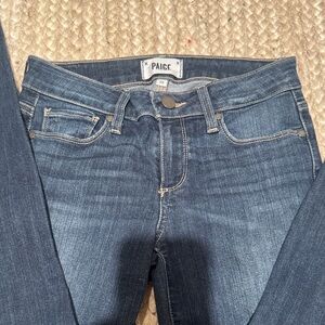 PAIGE Women's Dark Blue Skinny Jeans